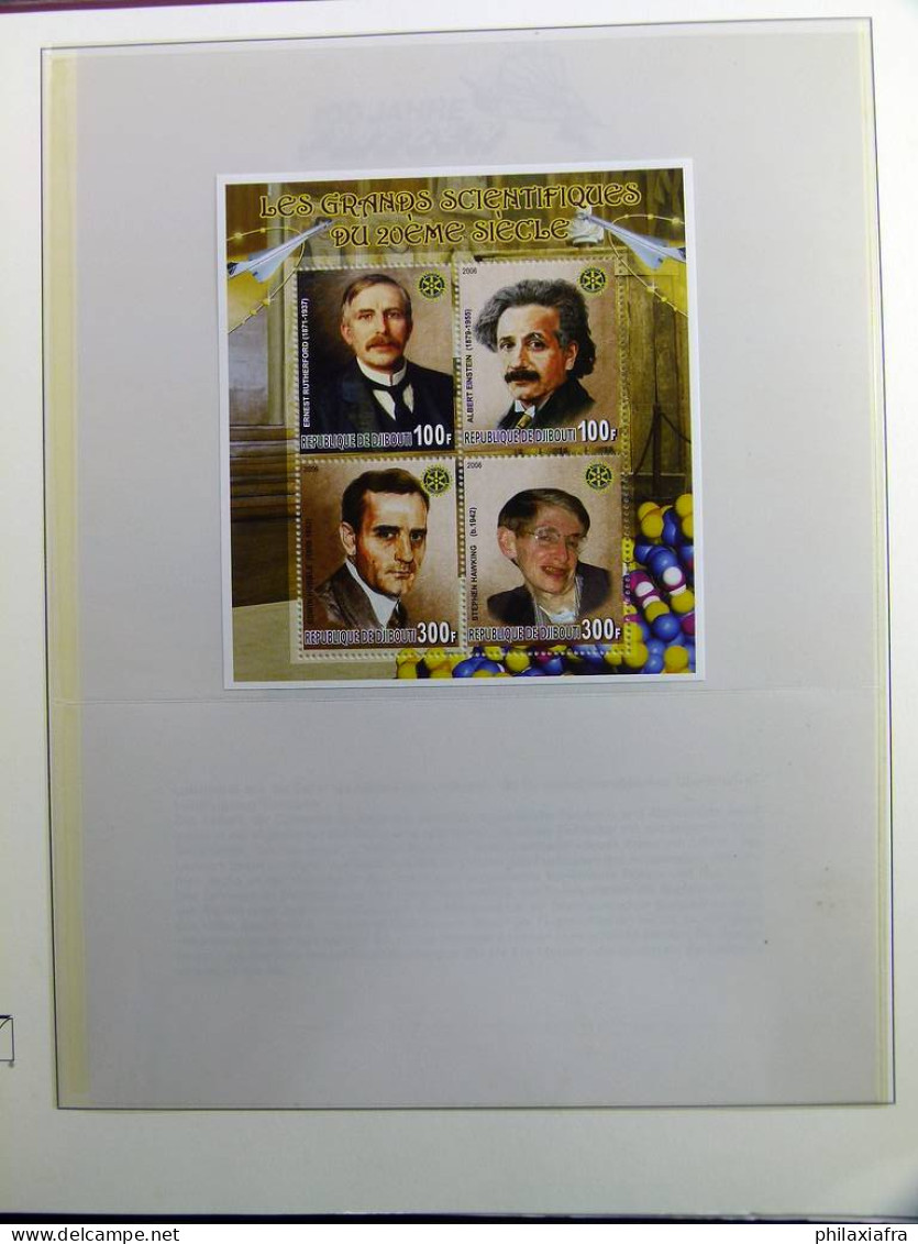 Lot thème des prix Nobel album timbres neufs oblitéré histoire postale