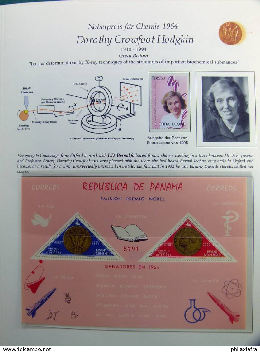 Collection Thème Prix Nobel, Timbres Neufs Oblitéré Histoire Postale - Other & Unclassified