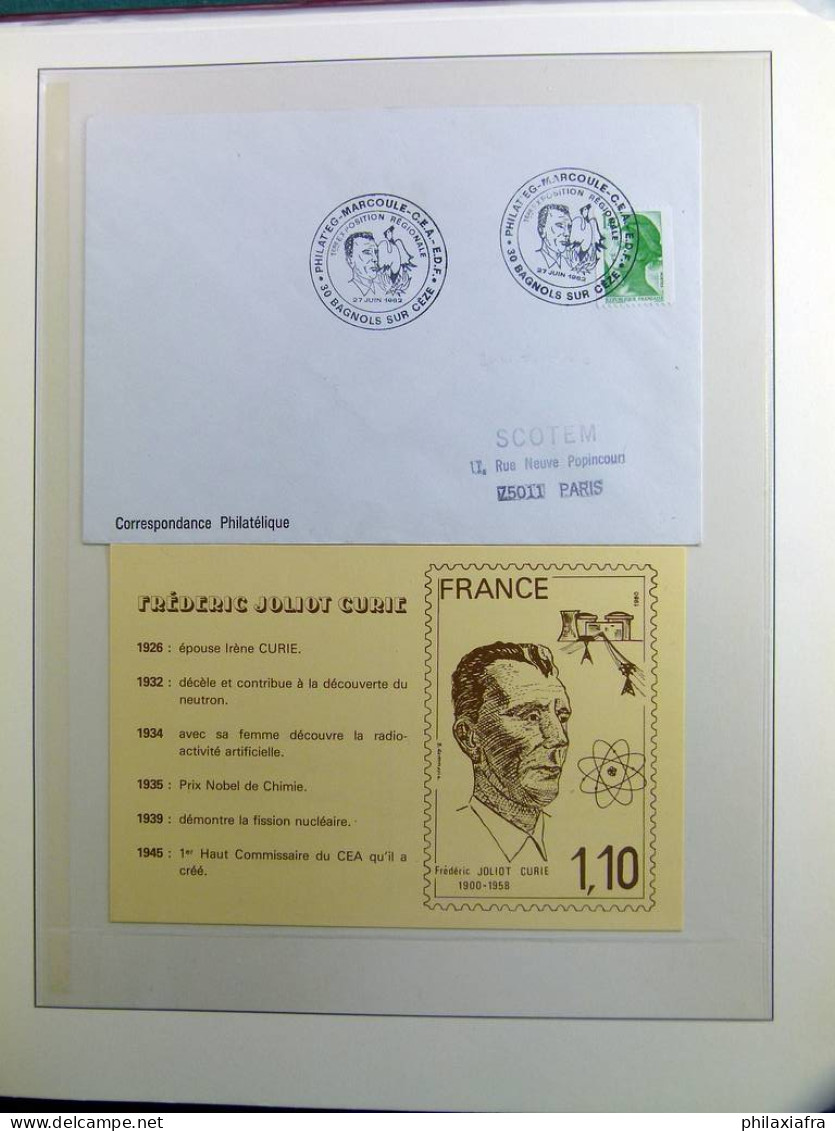 Collection thème des prix Nobel timbres neufs oblitéré histoire postale album 