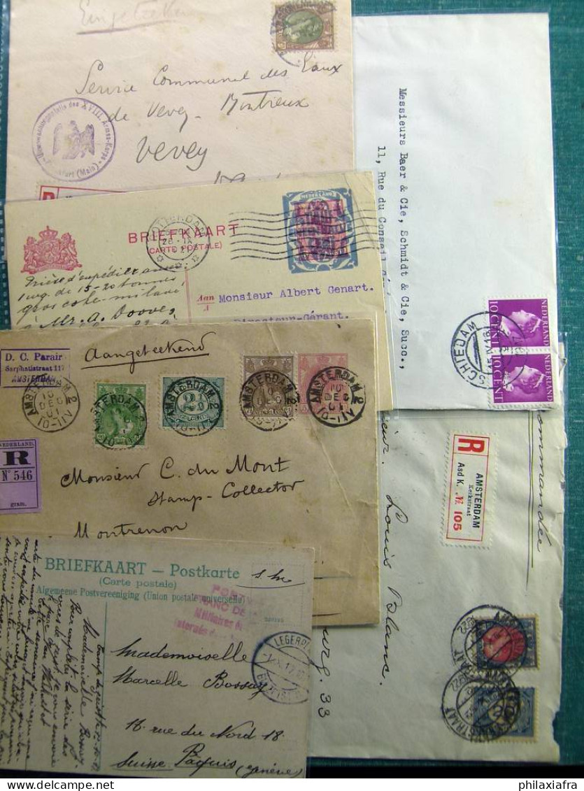 Collection Hollande Enveloppes Cartes Postales Entire Postaux Classiques - Sammlungen