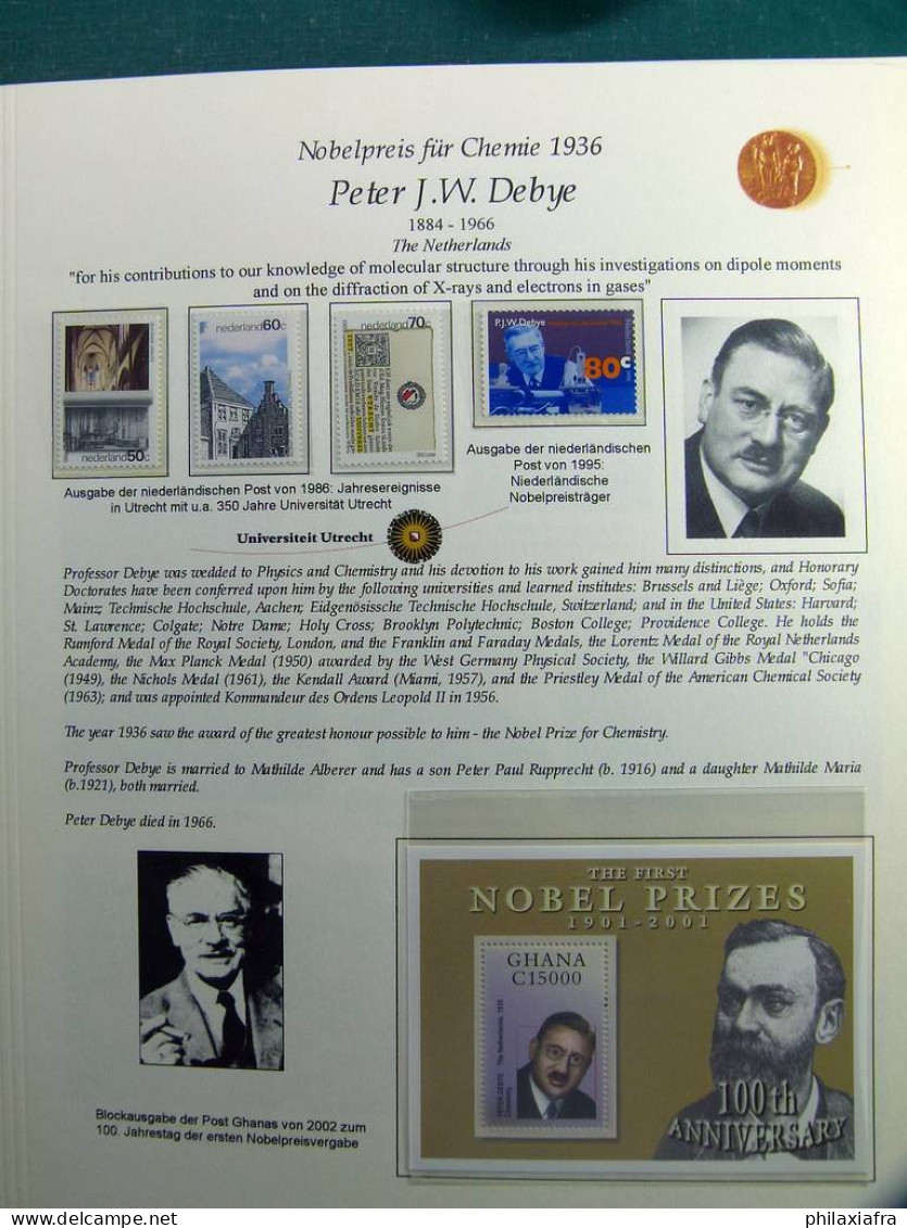 Collection Thème Des Prix Nobel, Album Timbres Neufs Oblitéré Histoire Postale - Autres & Non Classés