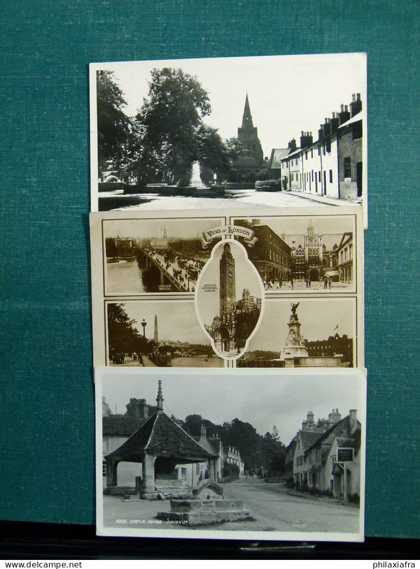 Lot d'environ 70 cartes postales, surtout entre 800-900 voyager zone anglaise