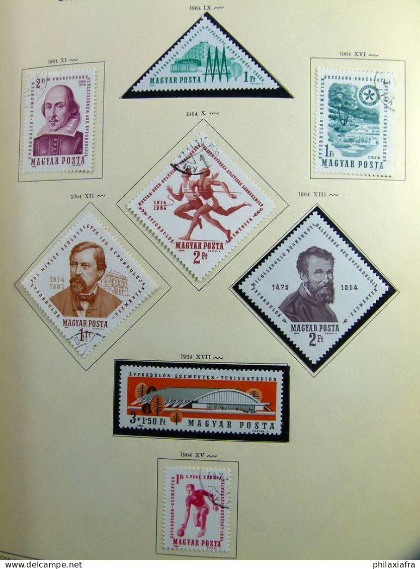 Collection Hongrie, Sur Album De 1964 à 1979, Timbres, Neuf ** Et Oblitéré - Collections