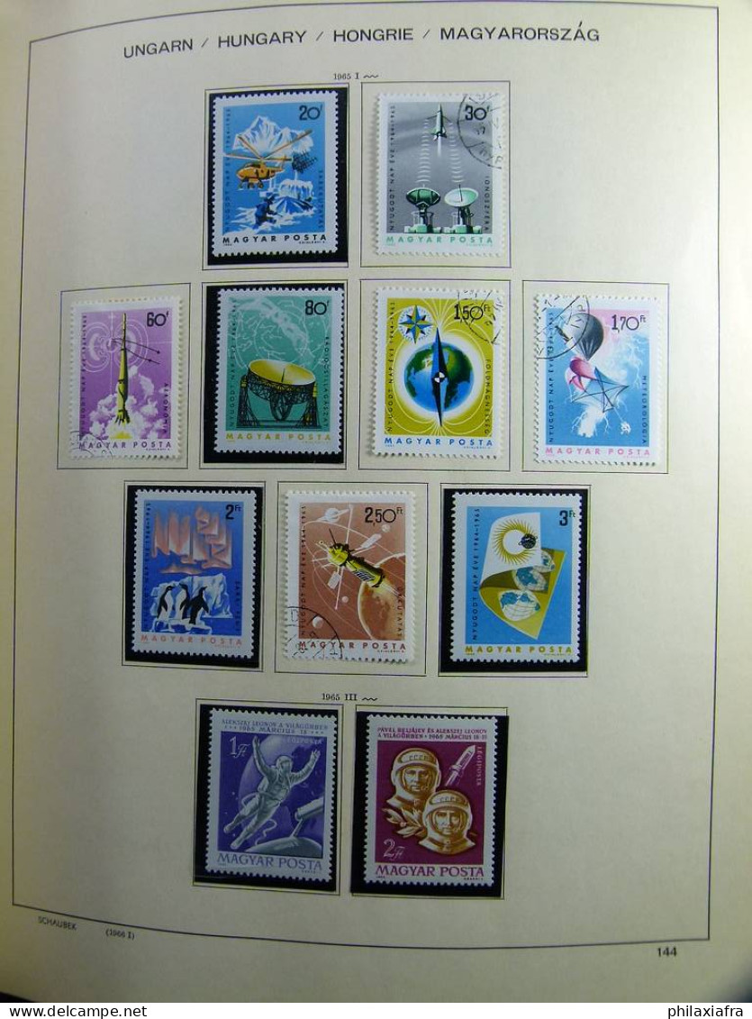 Collection Hongrie, sur album de 1964 à 1979, timbres, neuf ** et oblitéré