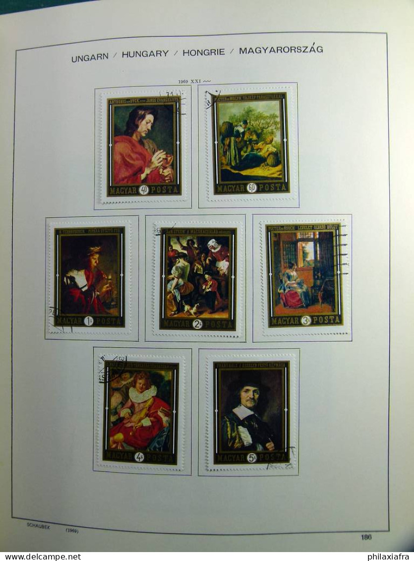 Collection Hongrie, sur album de 1964 à 1979, timbres, neuf ** et oblitéré