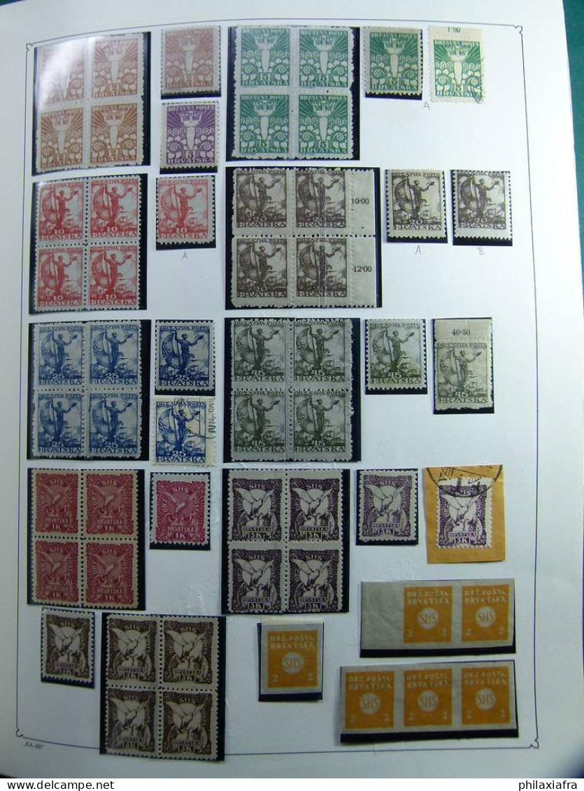 Collection Yougoslavie, album, 1918-70, timbres, neufs */** oblitéré spécialisé