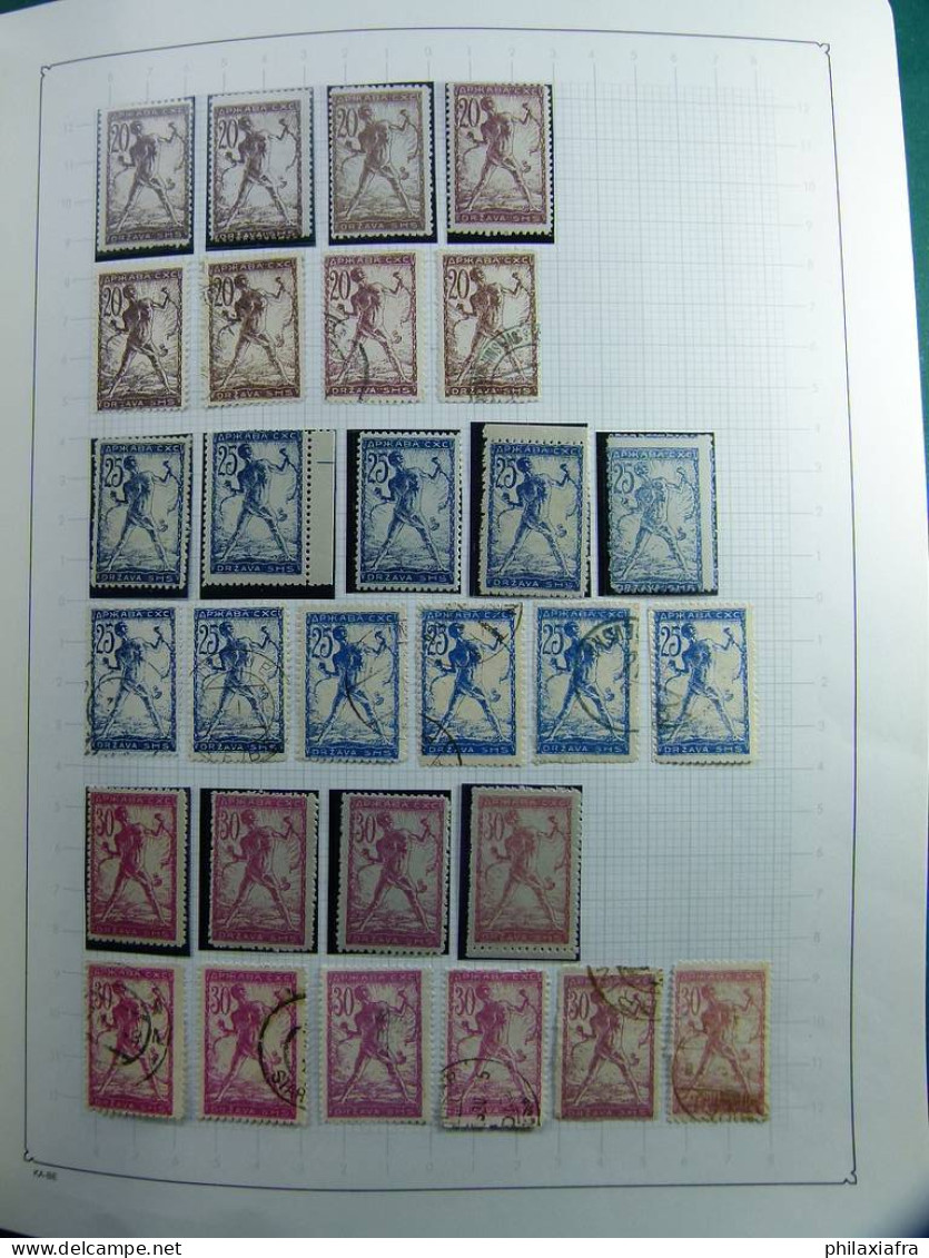 Collection Yougoslavie, album, 1918-70, timbres, neufs */** oblitéré spécialisé