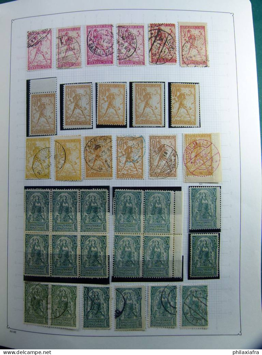 Collection Yougoslavie, album, 1918-70, timbres, neufs */** oblitéré spécialisé