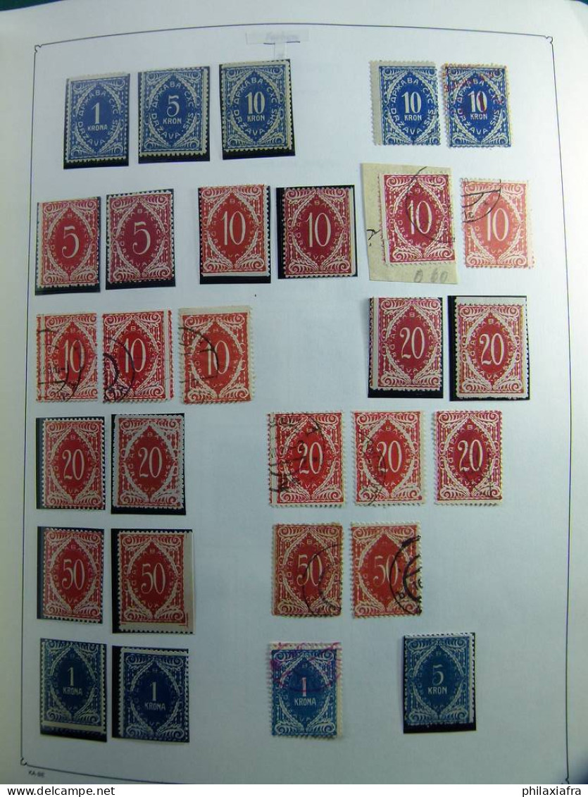 Collection Yougoslavie, album, 1918-70, timbres, neufs */** oblitéré spécialisé