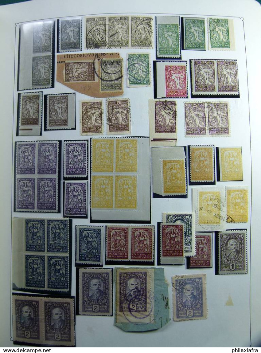 Collection Yougoslavie, album, 1918-70, timbres, neufs */** oblitéré spécialisé