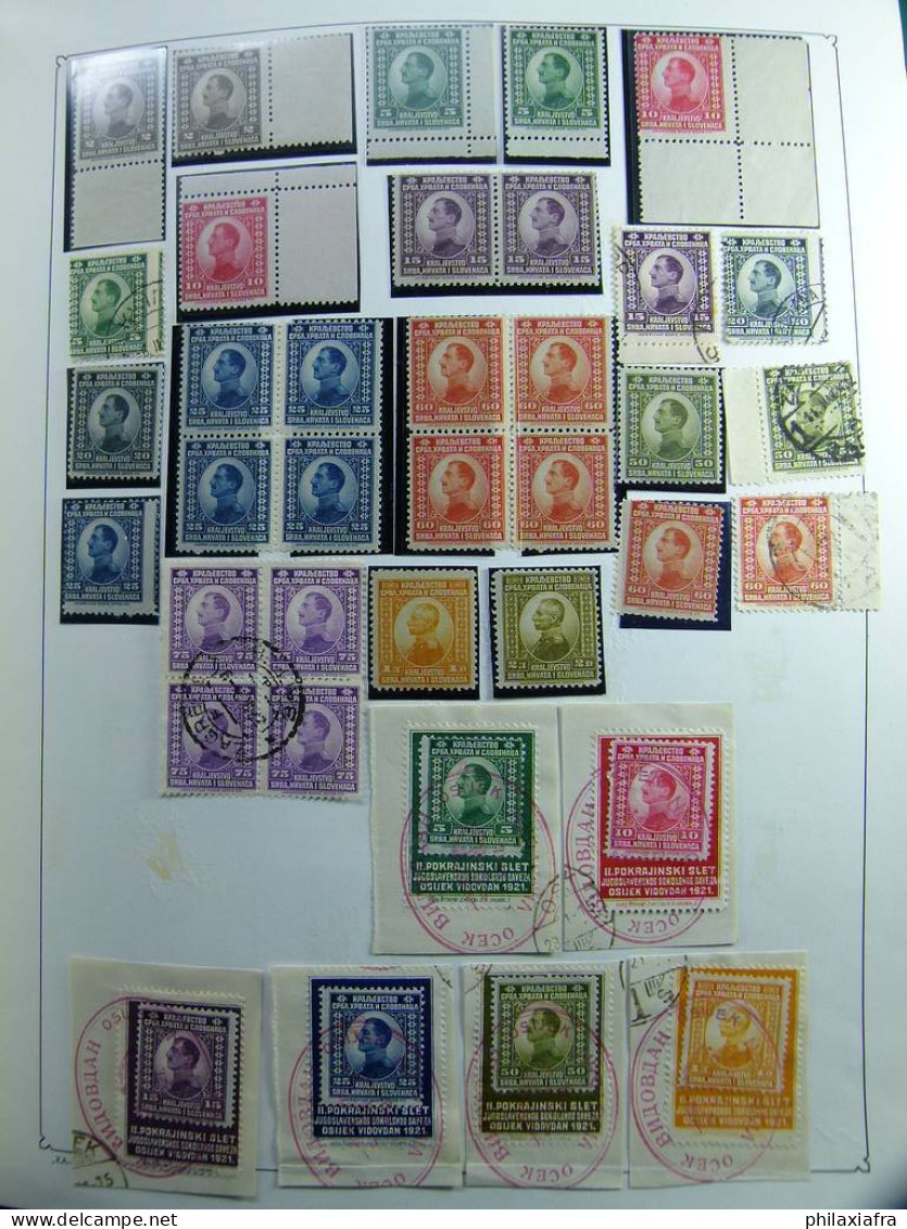 Collection Yougoslavie, album, 1918-70, timbres, neufs */** oblitéré spécialisé