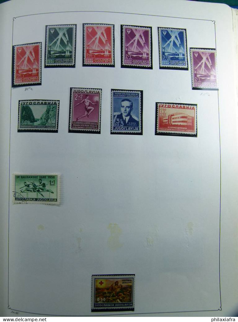 Collection Yougoslavie, album, 1918-70, timbres, neufs */** oblitéré spécialisé