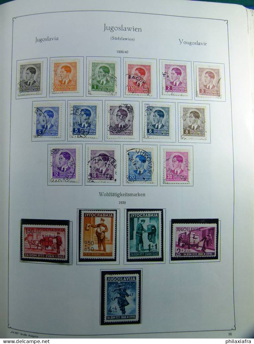 Collection Yougoslavie, album, 1918-70, timbres, neufs */** oblitéré spécialisé