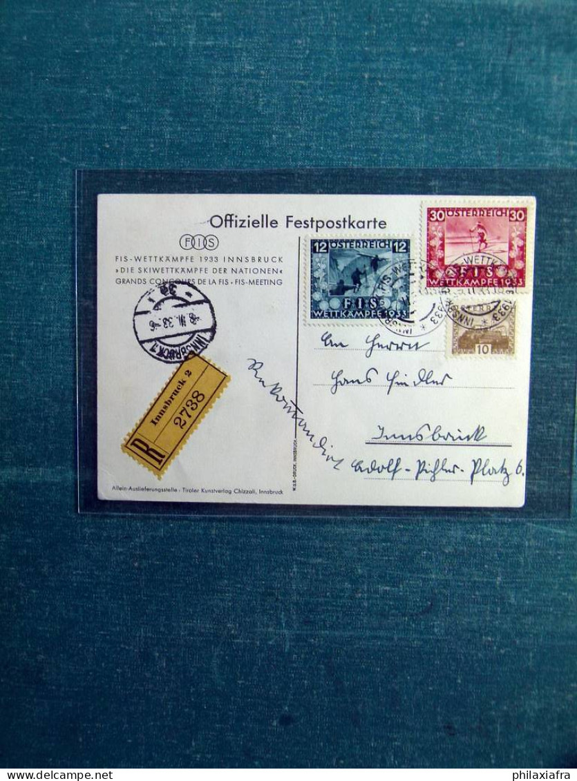 Stock lots Autrichie enchères anciennes, timbres, neufs et oblitéré FISA WIPA CV