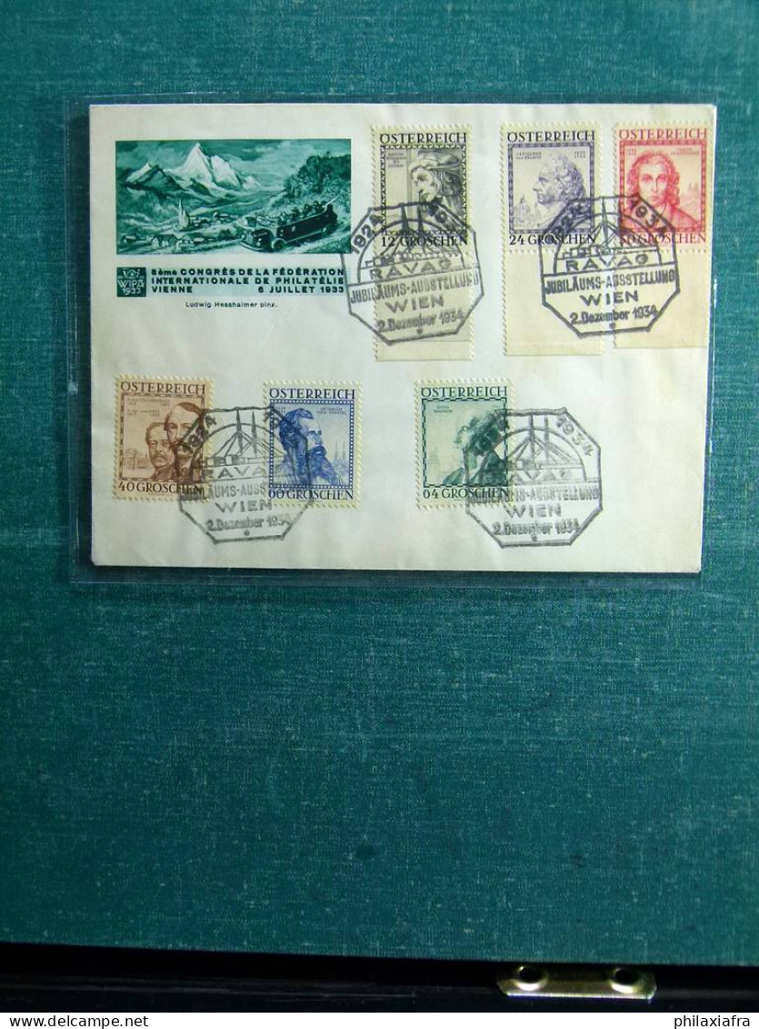 Stock lots Autrichie enchères anciennes, timbres, neufs et oblitéré FISA WIPA CV