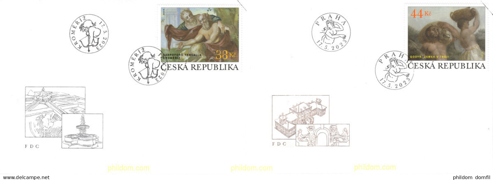 707228 MNH CHEQUIA 2023 MURALES BARROCOS - Unused Stamps