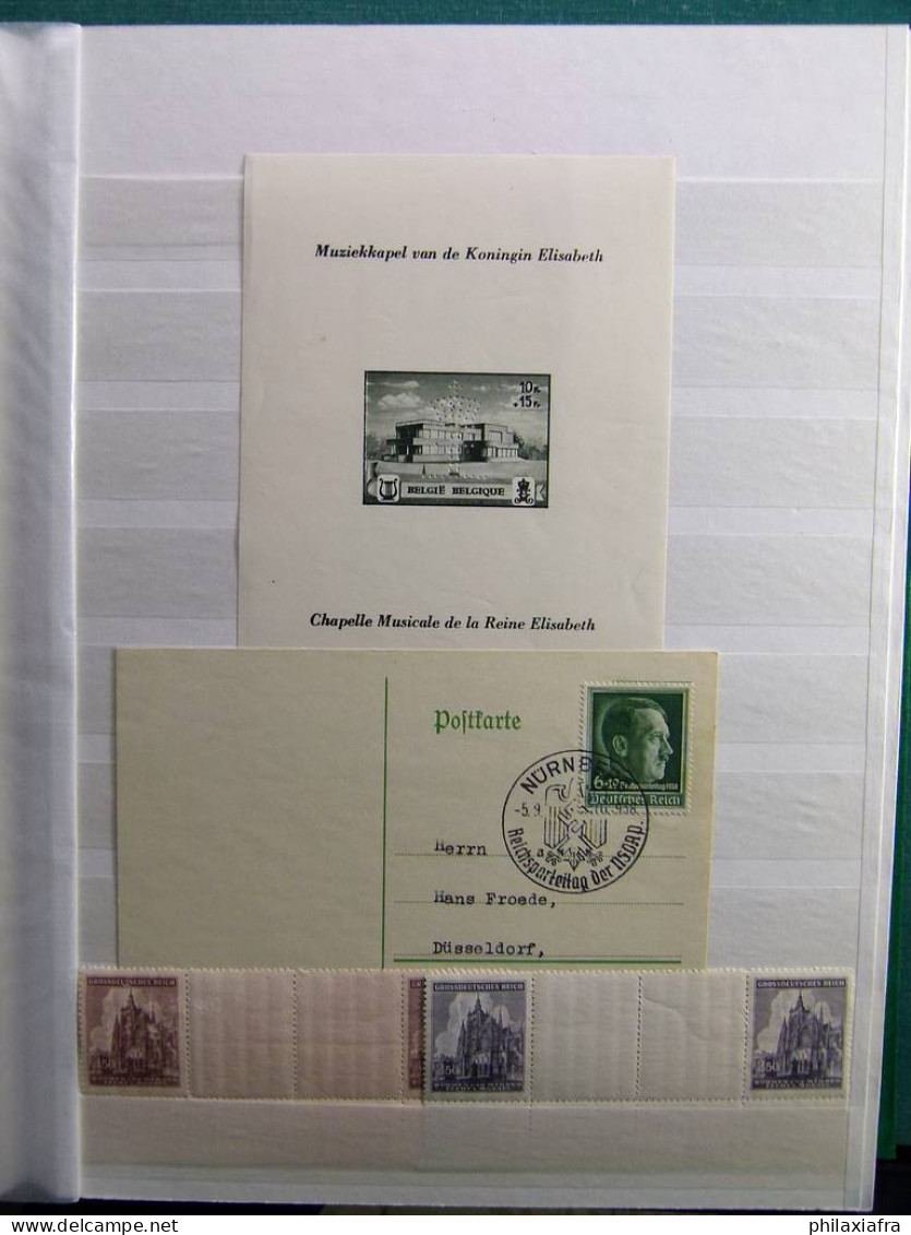 Stocker Europe classificateur timbres BF surtout neufs** enveloppe entire cartes