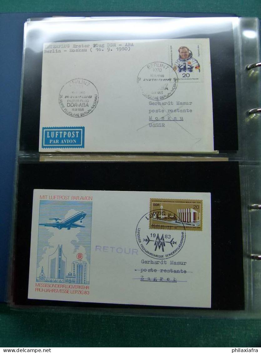 Beaucoup enveloppes, premiers vols, aussi années 50,  Londres -Monaco 1955 