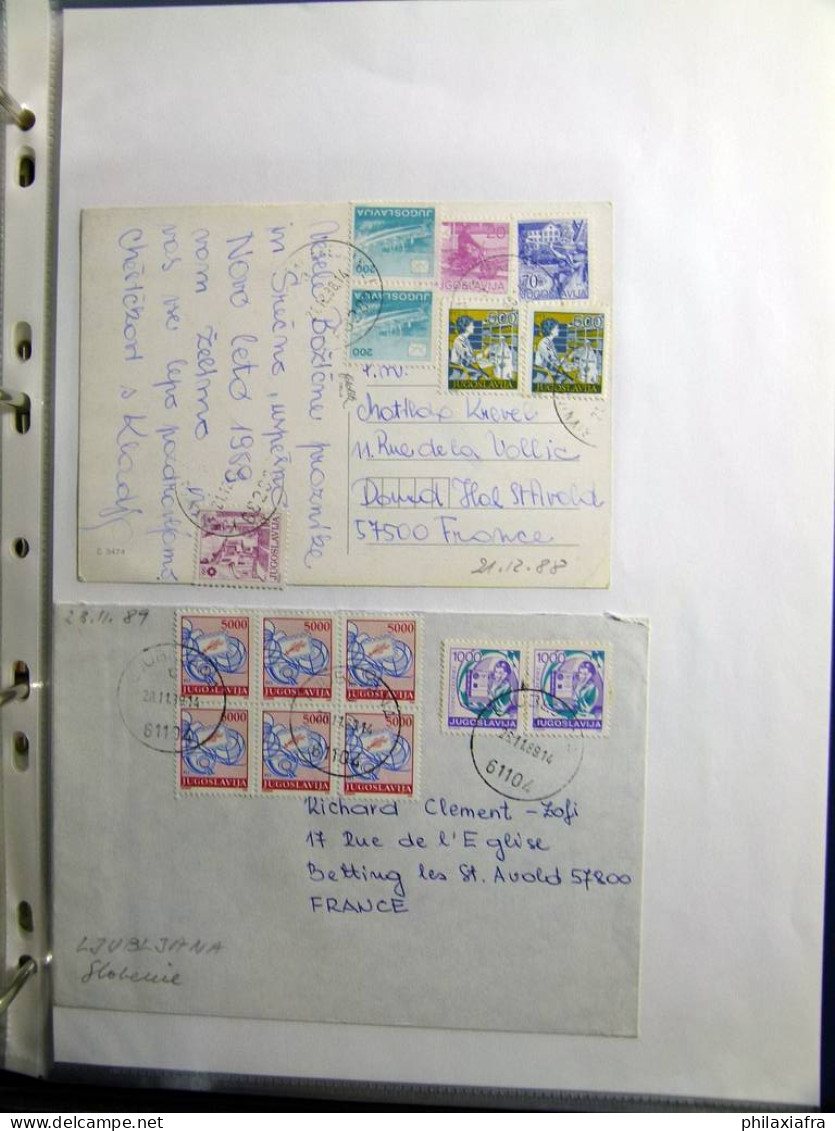 Collection Europe de l’Est, album, histoire postale et neuf timbres **