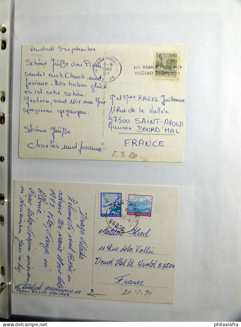 Collection Europe de l’Est, album, histoire postale et neuf timbres **