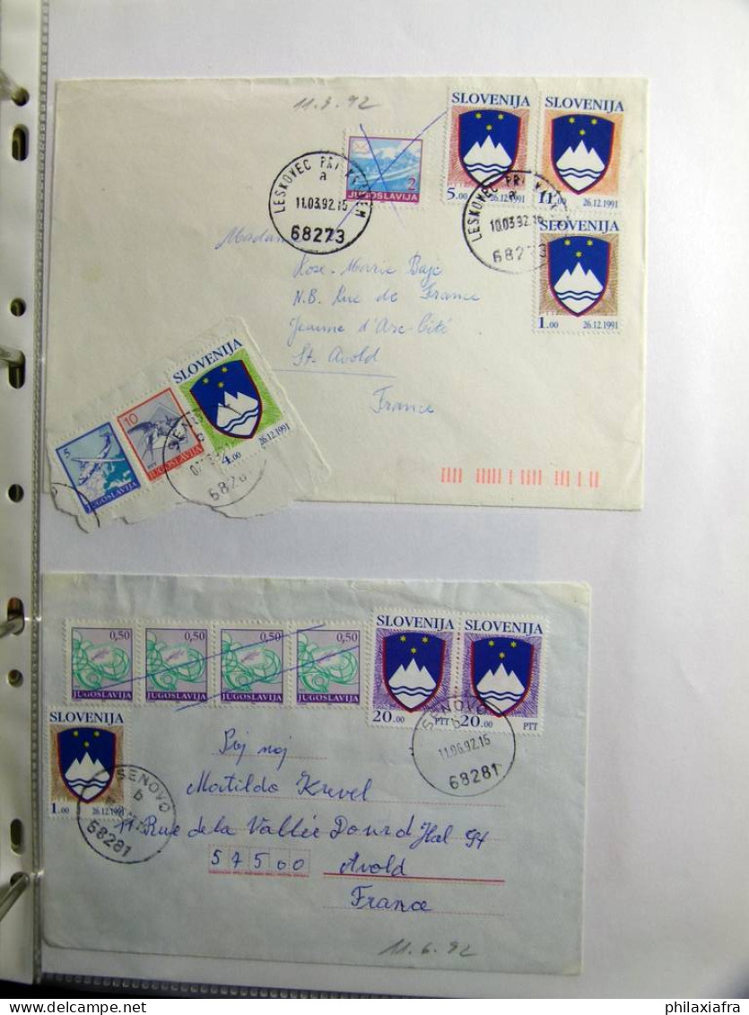 Collection Europe de l’Est, album, histoire postale et neuf timbres **