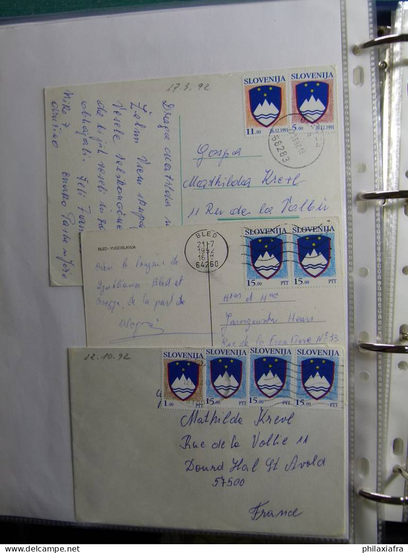 Collection Europe de l’Est, album, histoire postale et neuf timbres **