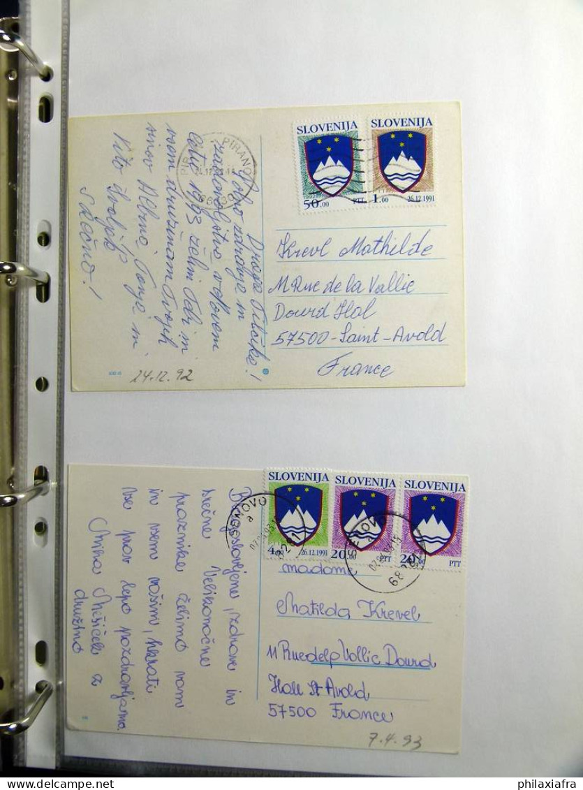 Collection Europe de l’Est, album, histoire postale et neuf timbres **