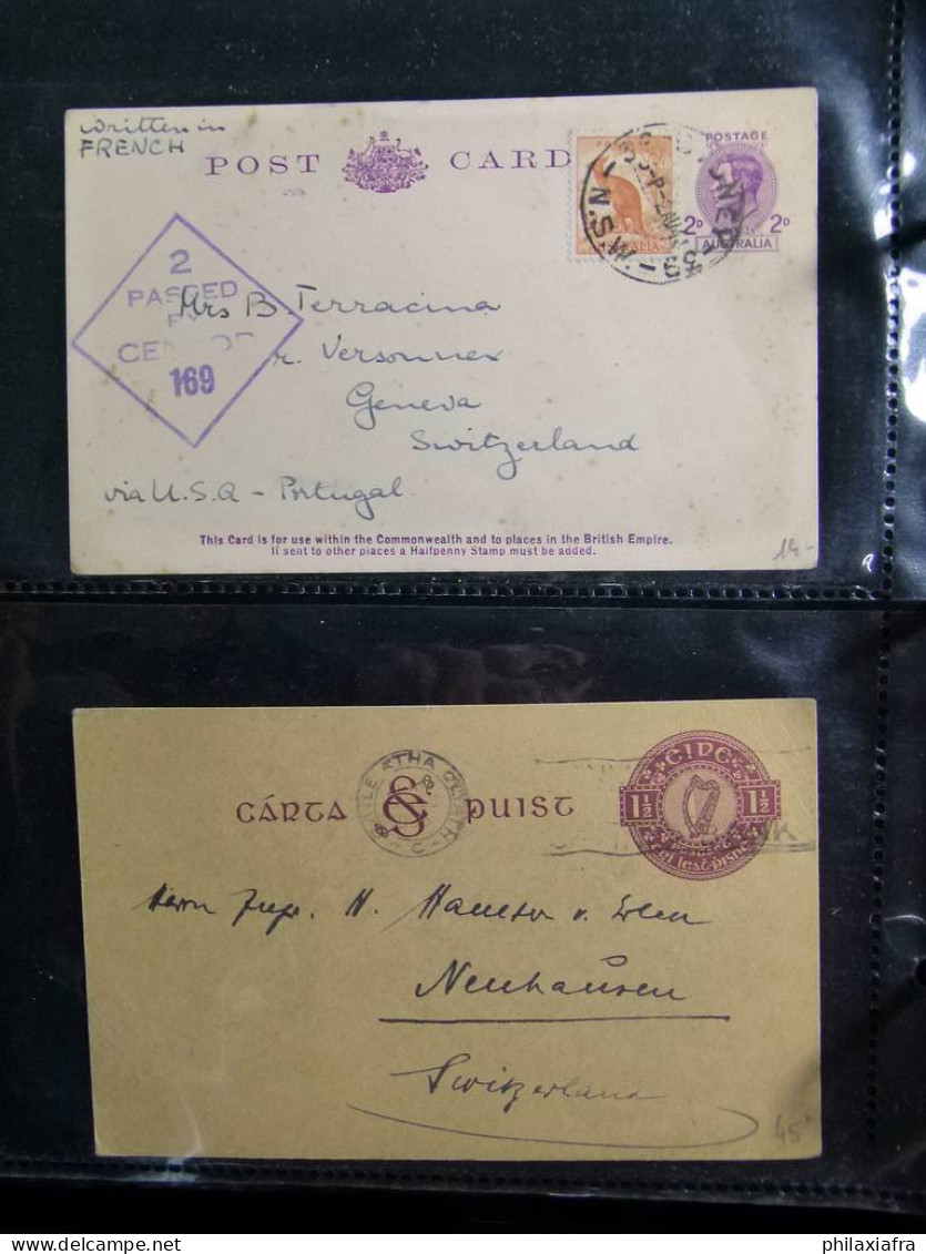 Collection Colonies anglaises, sur classeur, lettres, de la période classique