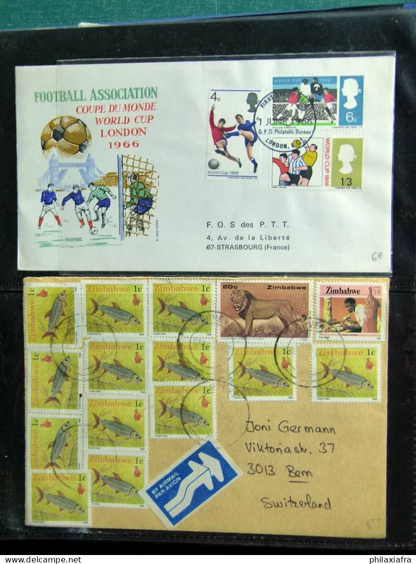 Collection Colonies anglaises, sur classeur, lettres, de la période classique