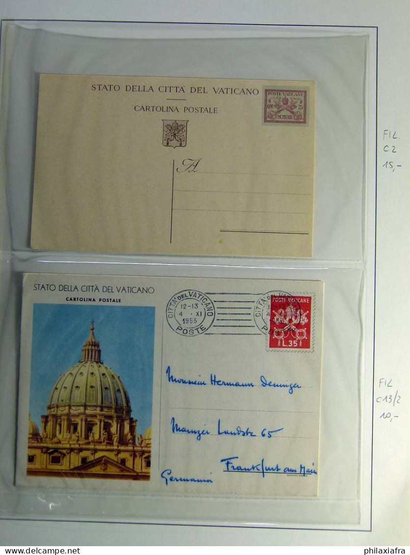 Collection Vatican, Issue D'une Exposition, Entire Postaux Aussi Filagrano C9/2 - Collections