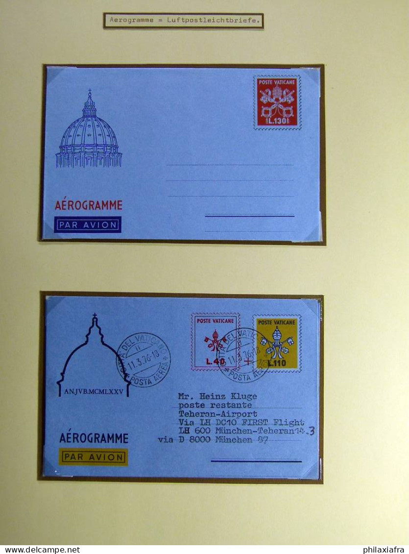 Collection Vatican, issue d'une exposition, entire postaux aussi Filagrano C9/2