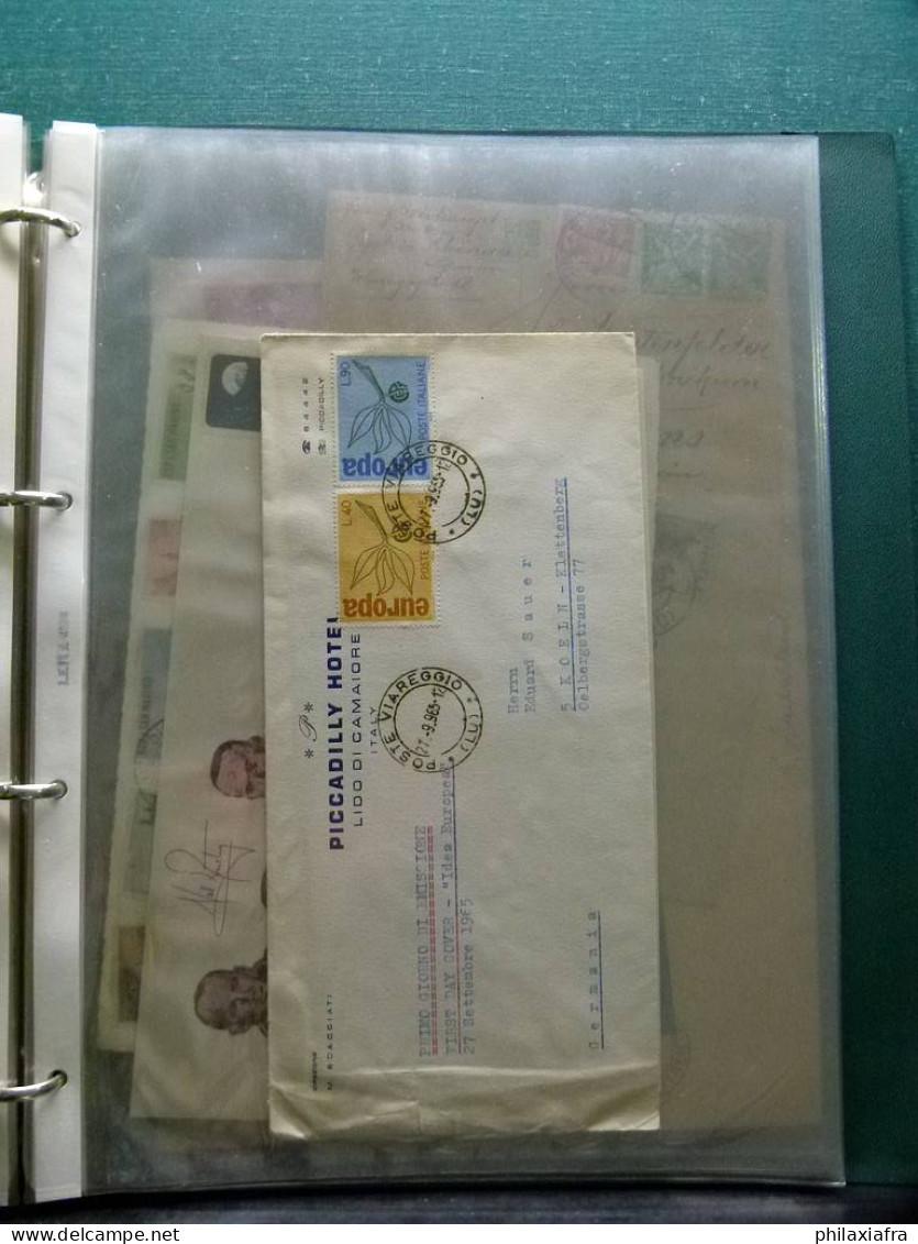 Collection d'histoire postale enveloppes et cartes postales surtout voyage 