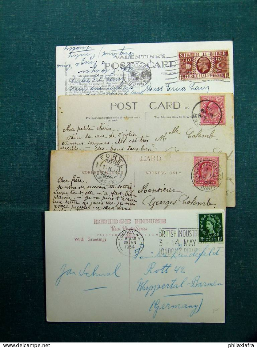 Collection De Cartes Postales Du Monde Boîte Carton 460 Cartes Anciennes Du 900 - 5 - 99 Postcards