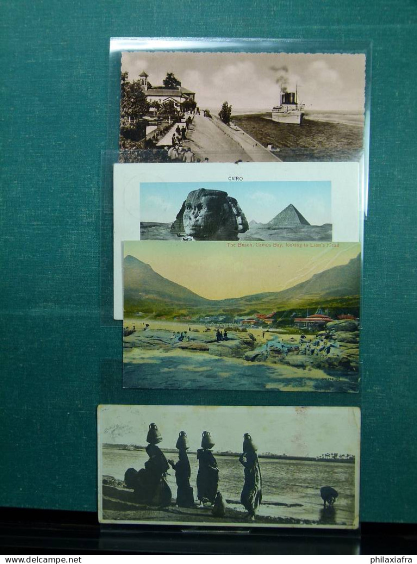 Collection de cartes postales du monde boîte carton 460 cartes anciennes du 900