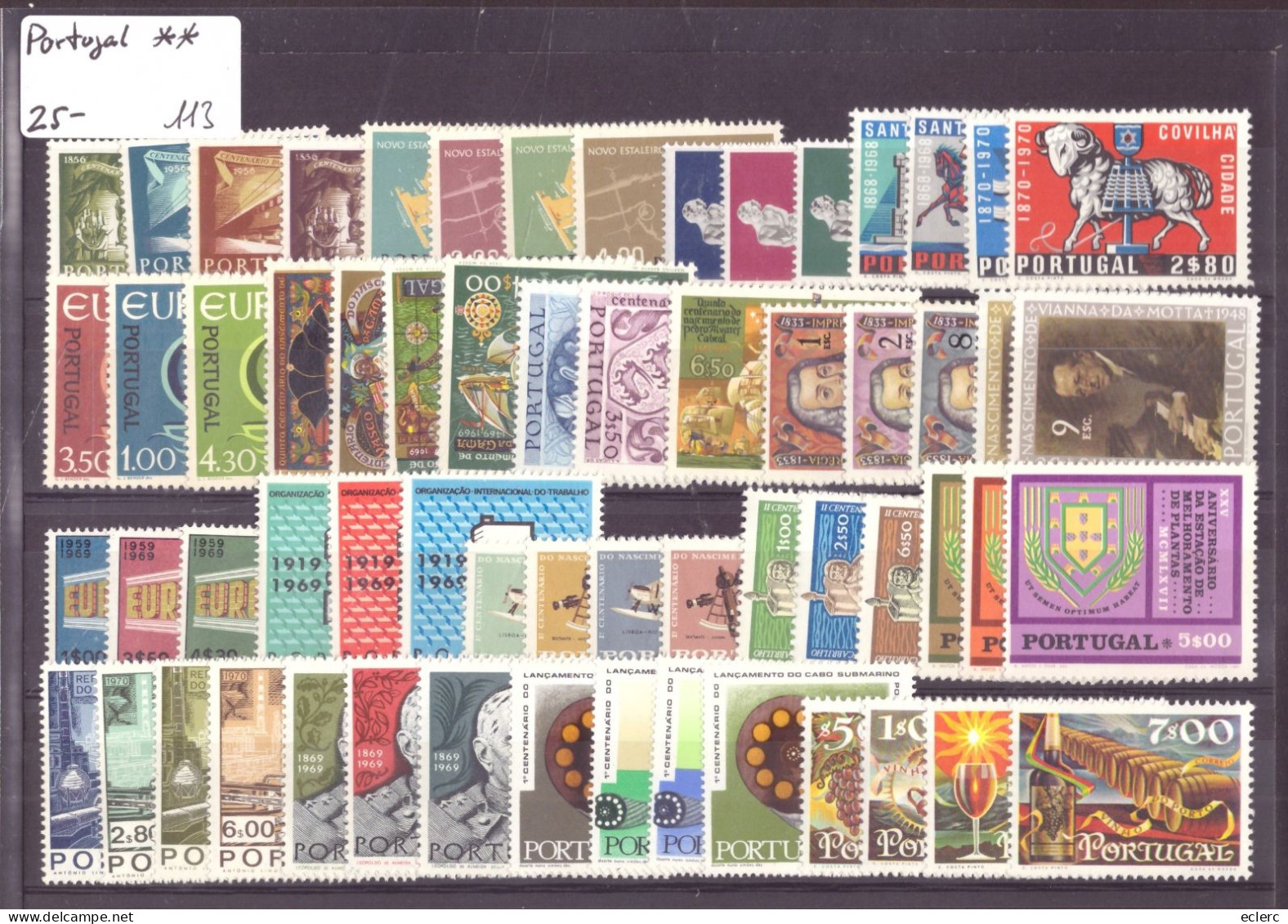 PORTUGAL - LOT DE TIMBRES NEUFS ** SANS TRACE DE CHARNIERE - Collections