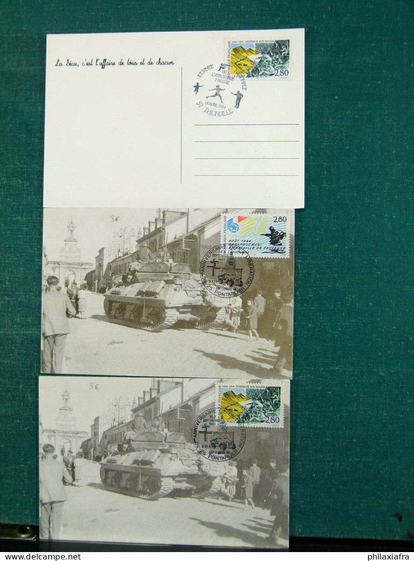 Collection thèmes divers surtout célébrités monuments avec FDC, Histoire postale