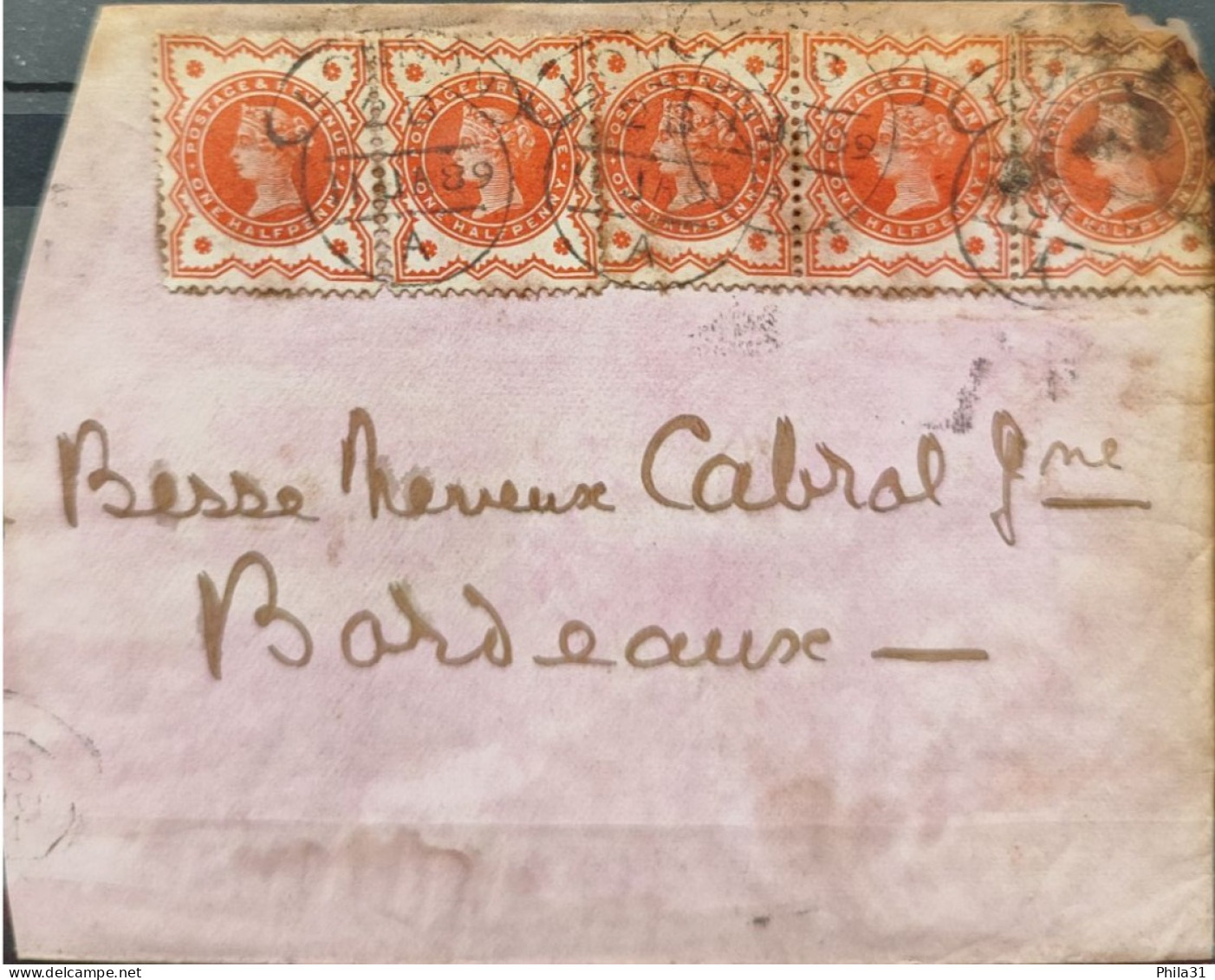 Cover England To France Ref6 - Cartas & Documentos