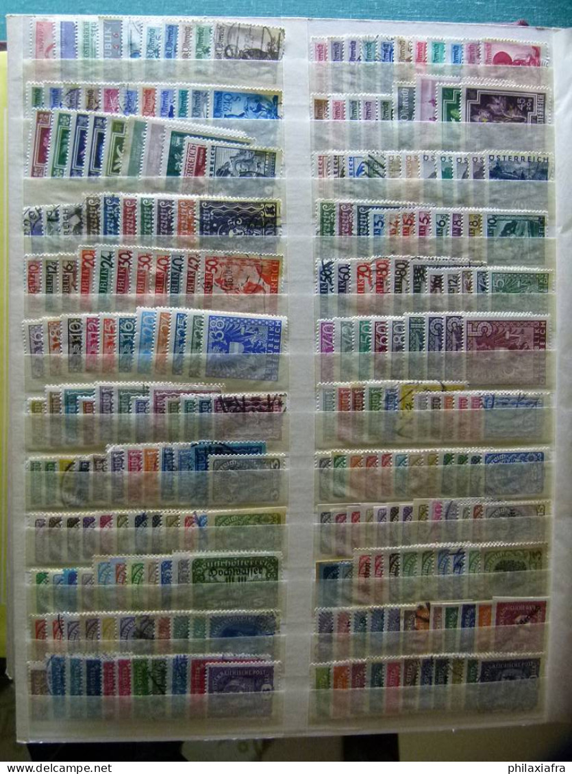 Collection Europe classificateur timbres surtout oblitéré de la periode classiqu