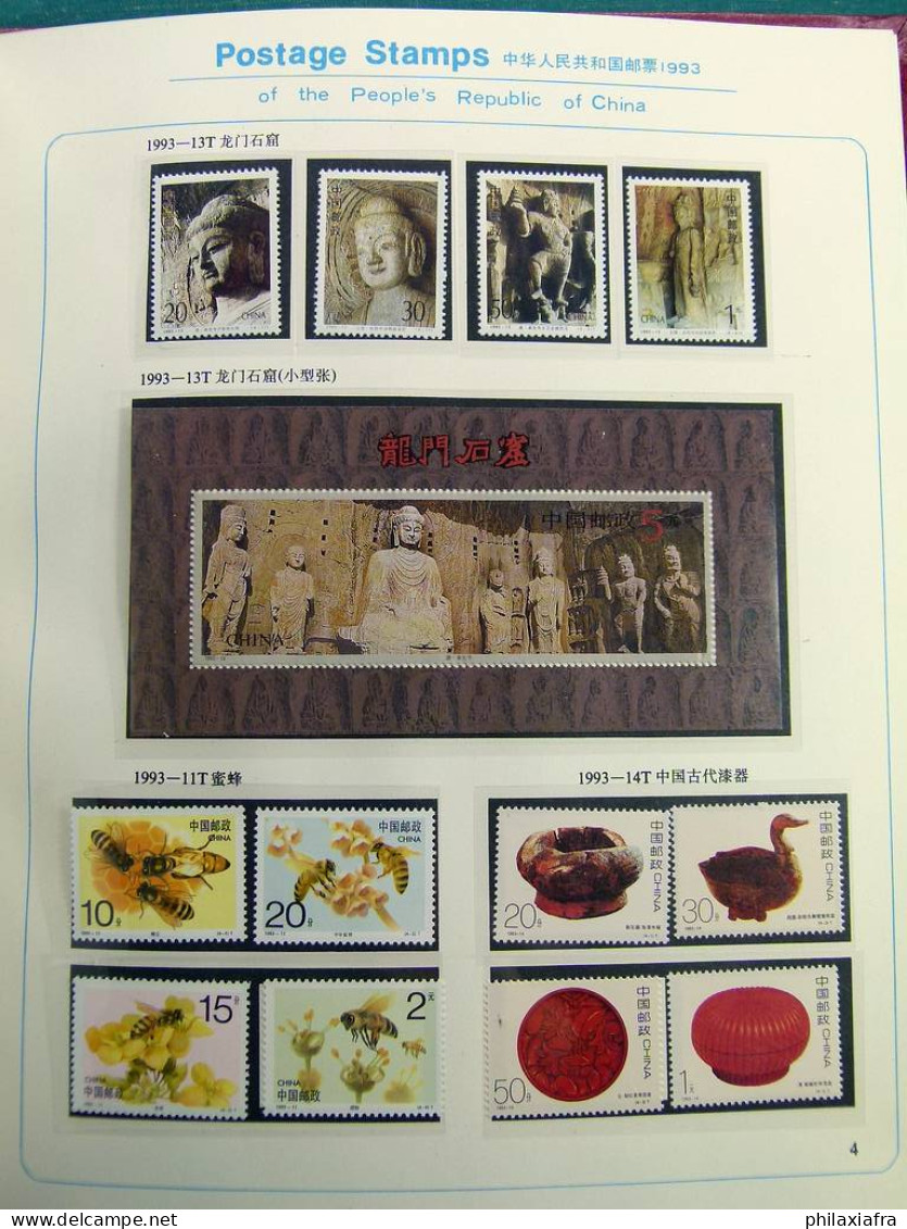 Collection Chine, De 1993 à 1995, Avec Timbres Neufs ** Sans Charnière, Sur 3  - Collections, Lots & Series