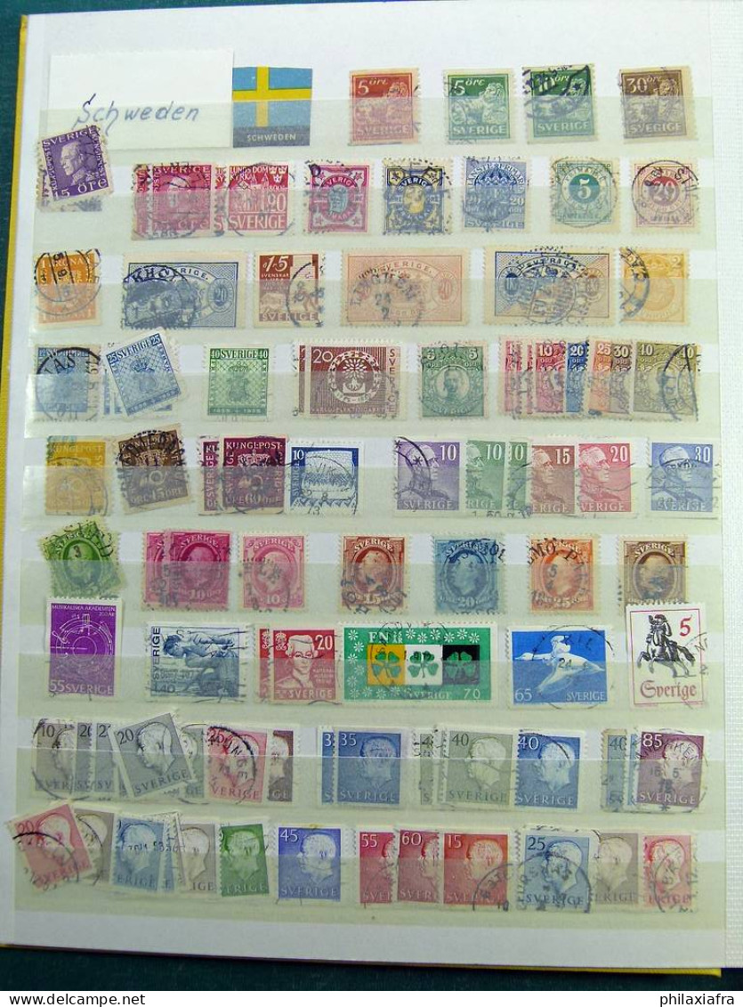 Collection Europa, avec timbres neufs et oblitérés.