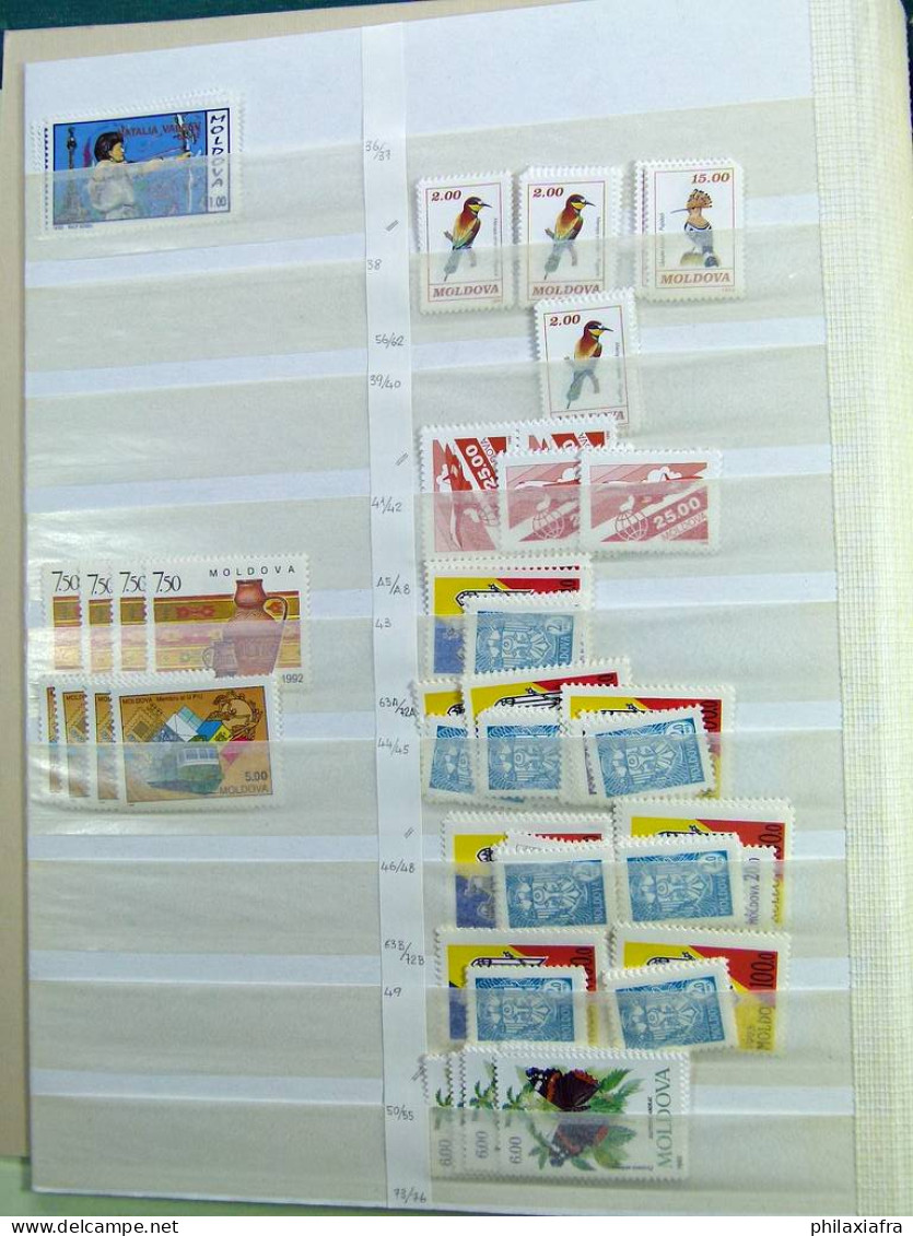 Collection Moldavie, Sur Classeur, De 1992 à 2008, Avec Timbres Neufs ** Sans C - Moldova