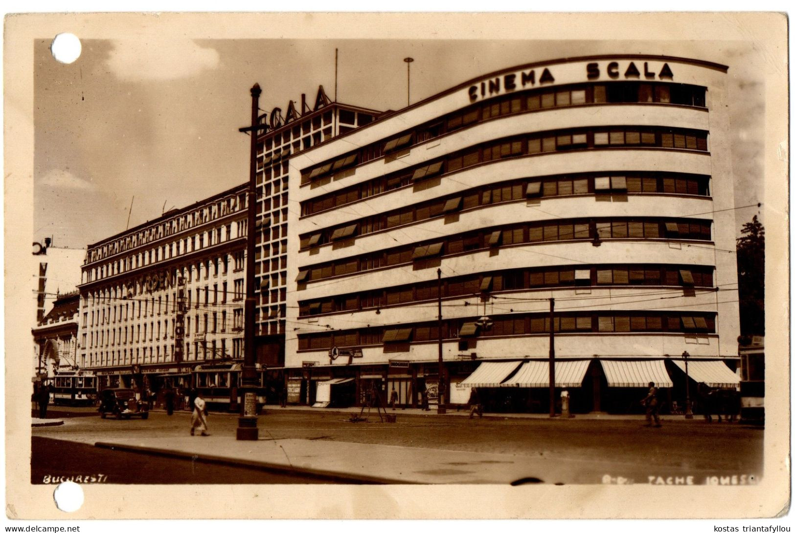 1.3.8 ROMANIA BUCHAREST, CINEMA SCALA, POSTCARD - Romania