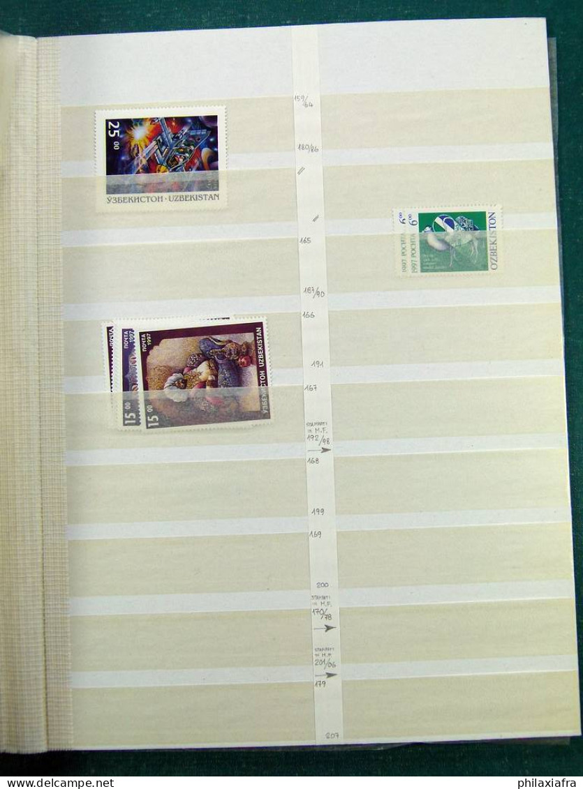 Collection Ouzbékistan, Sur Pages De Classeur, De 1992 à 2005, Avec Timbres Ne - Ouzbékistan