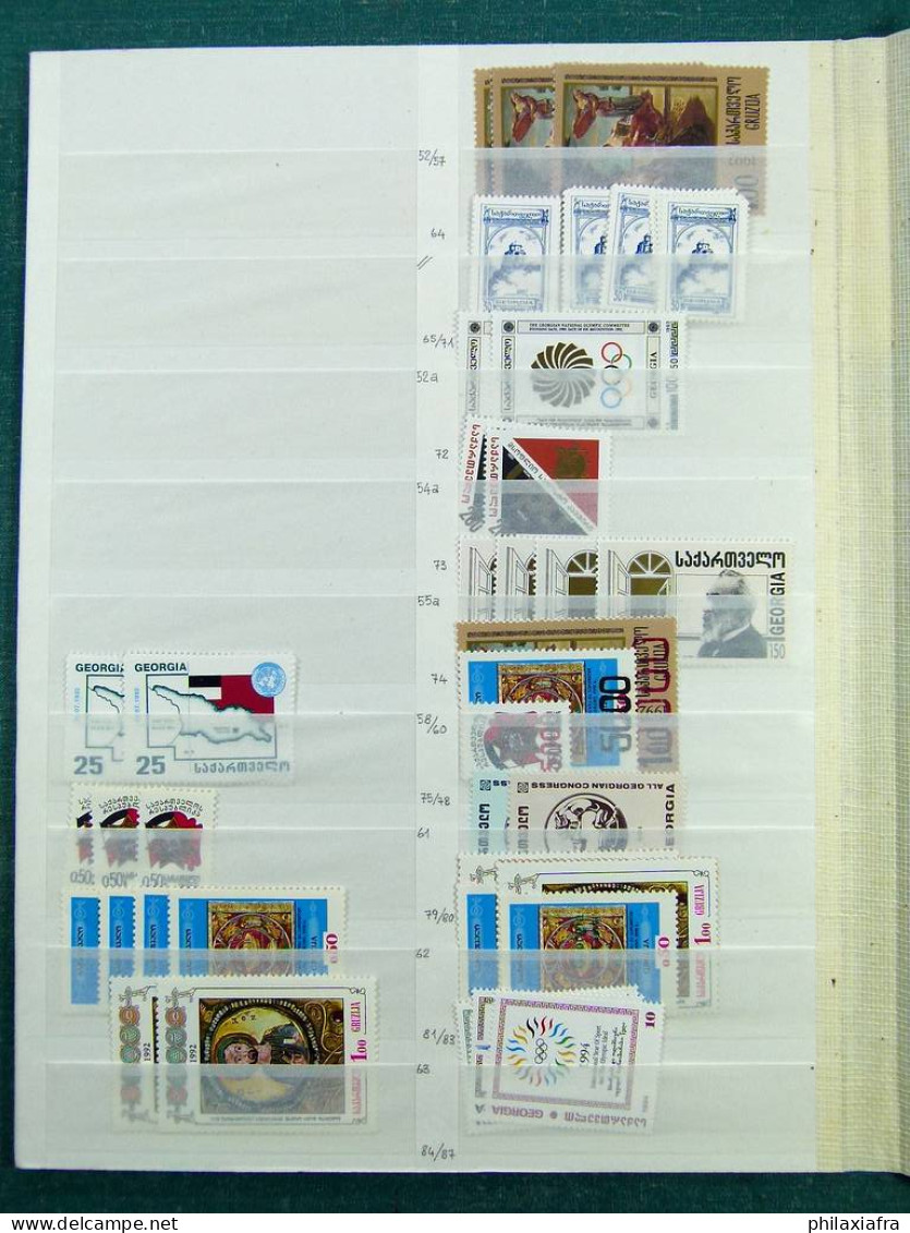 Collection Géorgie, Sur Pages De Classeur, De 1992 à 2013, Avec Timbres Neufs  - Géorgie