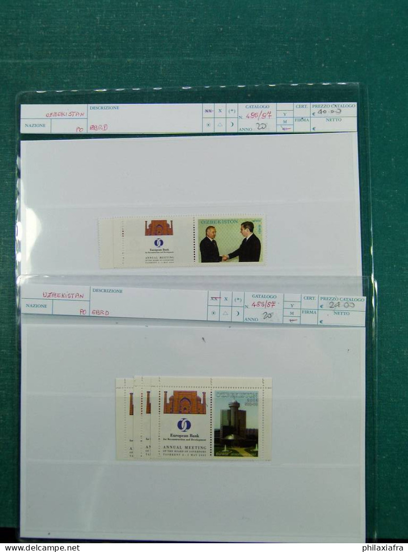 Collection Zone Soviétique, avec timbres, dépliants, feuillets, neufs ** sans 