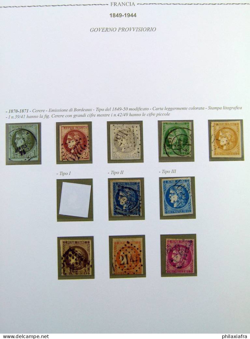 Incroyable collection France, de 1849 à 1958, sur 3 albums Euralbo neufs, avec 