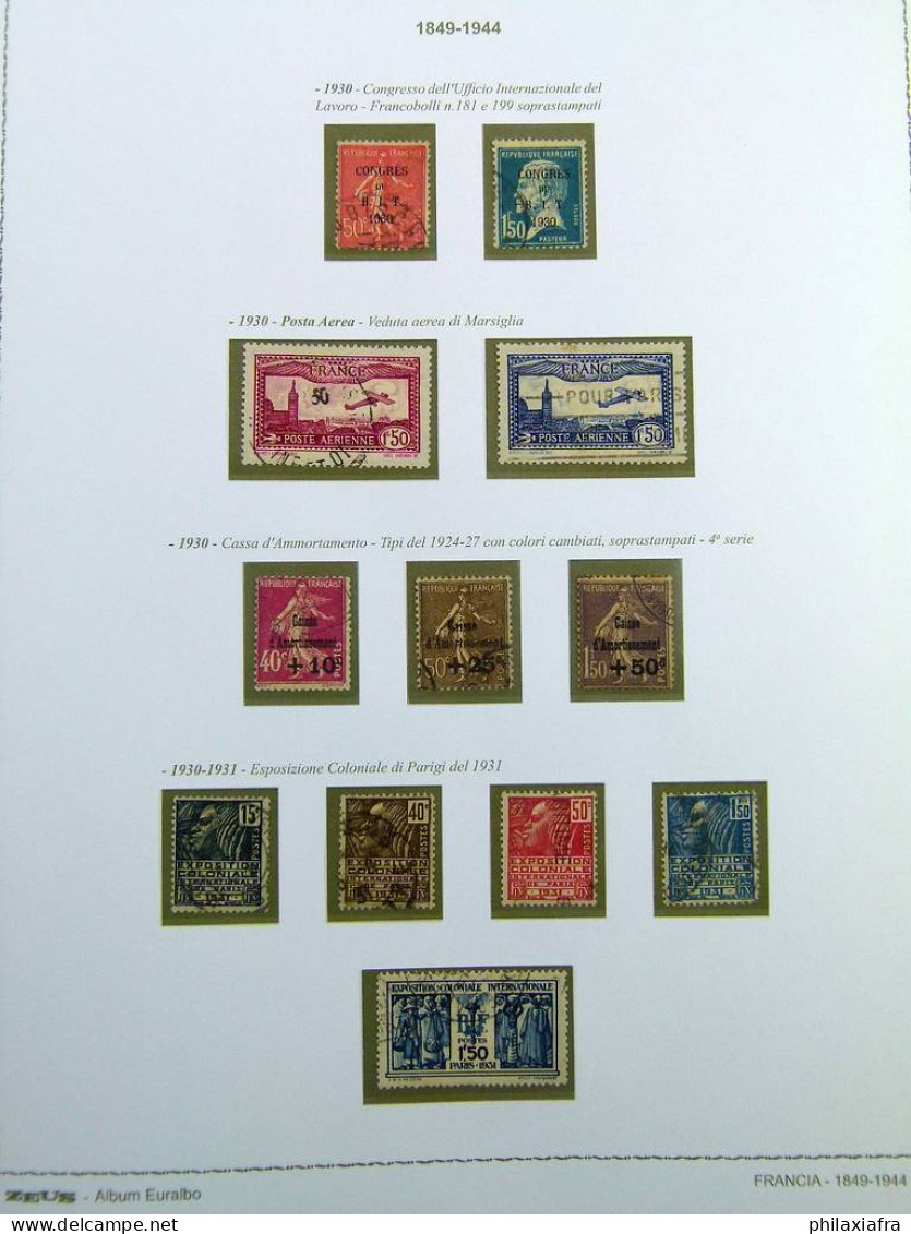 Incroyable collection France, de 1849 à 1958, sur 3 albums Euralbo neufs, avec 
