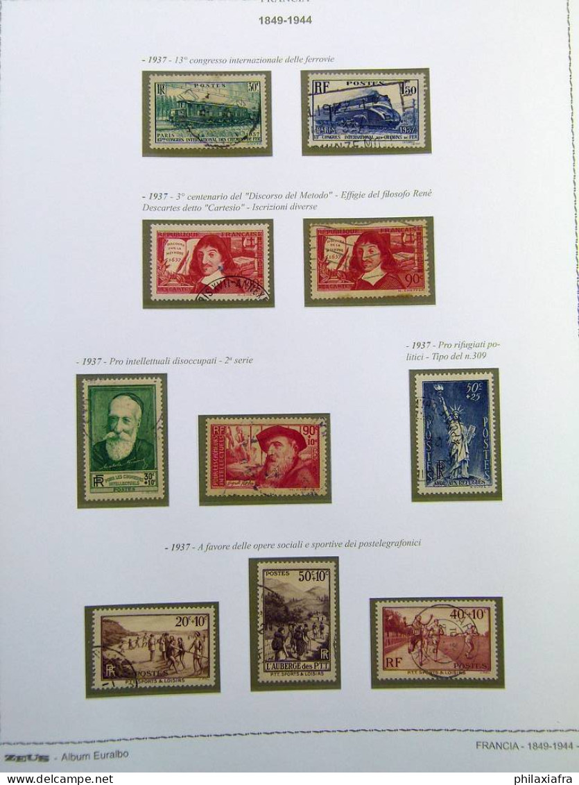 Incroyable collection France, de 1849 à 1958, sur 3 albums Euralbo neufs, avec 