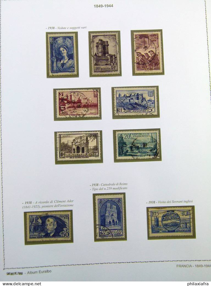 Incroyable collection France, de 1849 à 1958, sur 3 albums Euralbo neufs, avec 