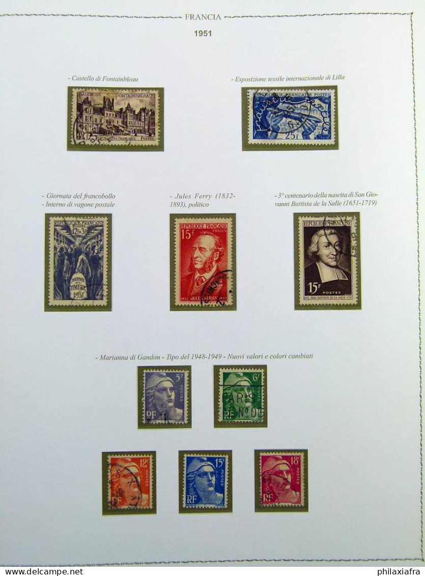 Incroyable collection France, de 1849 à 1958, sur 3 albums Euralbo neufs, avec 